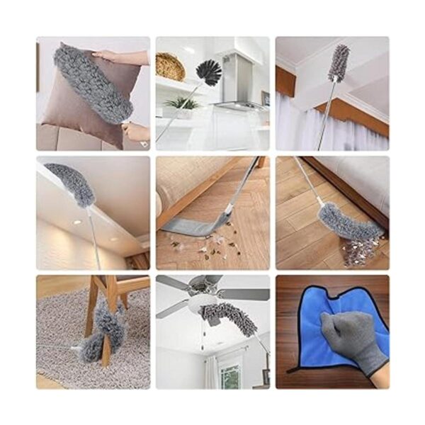 Plumero con poste de extensión para limpiar ventiladores