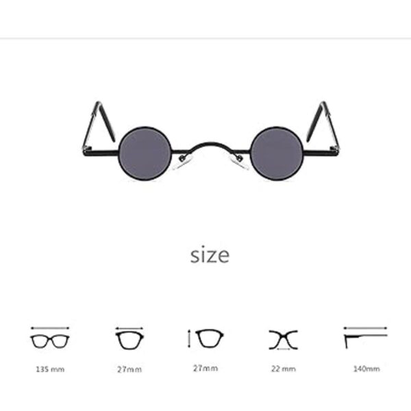 Dzrige Gafas de sol redondas polarizadas hippie clásicas