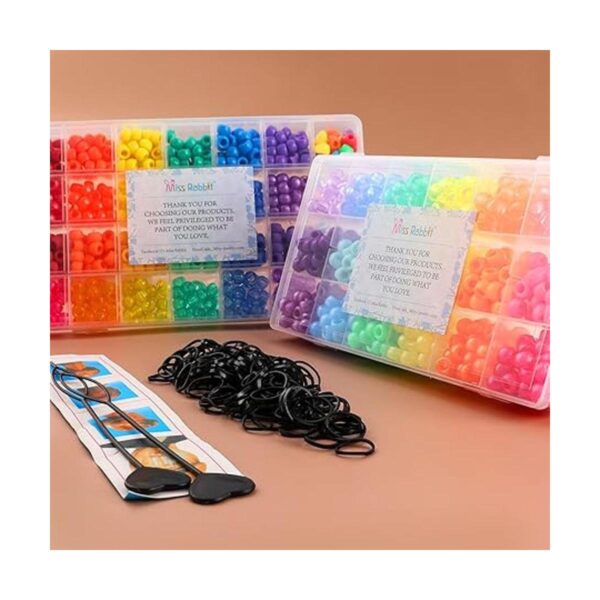Cuentas de cabello de 18 colores de 0.354 in para trenzas_3