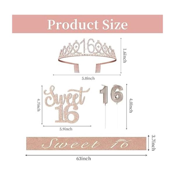 Decoraciones de cumpleaños de los Dulces 16 para niñas_2