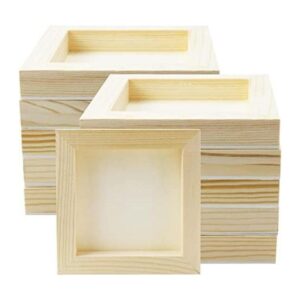 FSWCCK 10 tableros de madera de 5 x 5 pulgadas lienzo de