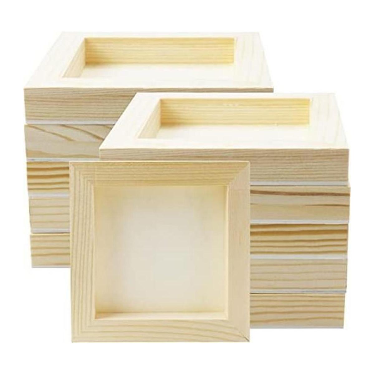 FSWCCK 10 tableros de madera de 5 x 5 pulgadas lienzo de