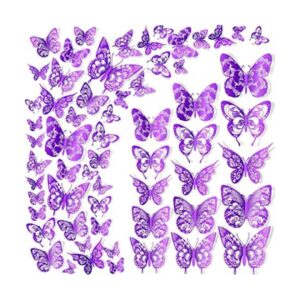 Calcomanías de pared con diseño vintage de mariposas