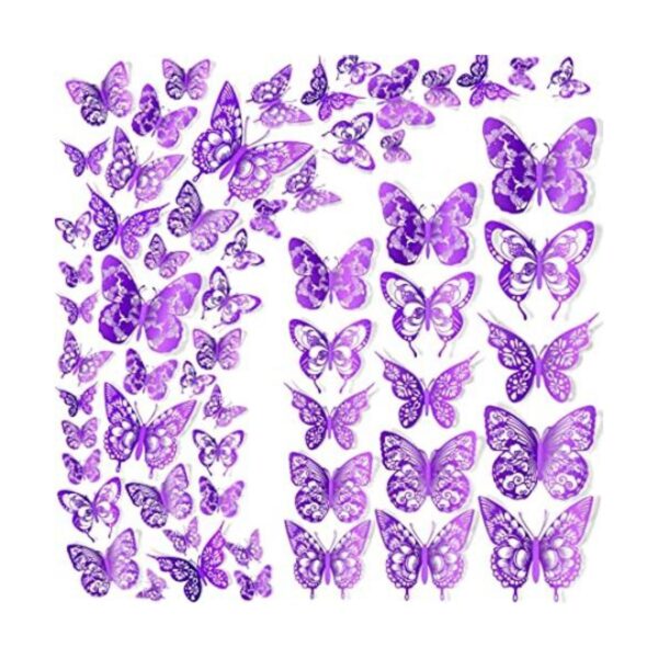 Calcomanías de pared con diseño vintage de mariposas