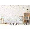 Calcomanías de pared de estrellas doradas extraíbles para_3