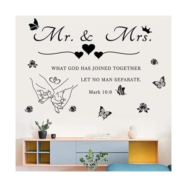 Calcomanías de pared de Mr. and Mrs. Calcomanías de pared