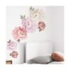 Calcomanías de pared de flores de peonías elegantes