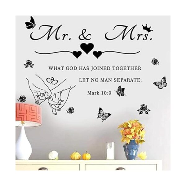 Calcomanías de pared de Mr. and Mrs. Calcomanías de pared