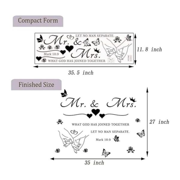 Calcomanías de pared de Mr. and Mrs. Calcomanías de pared