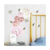Calcomanías de pared de flores de peonías elegantes