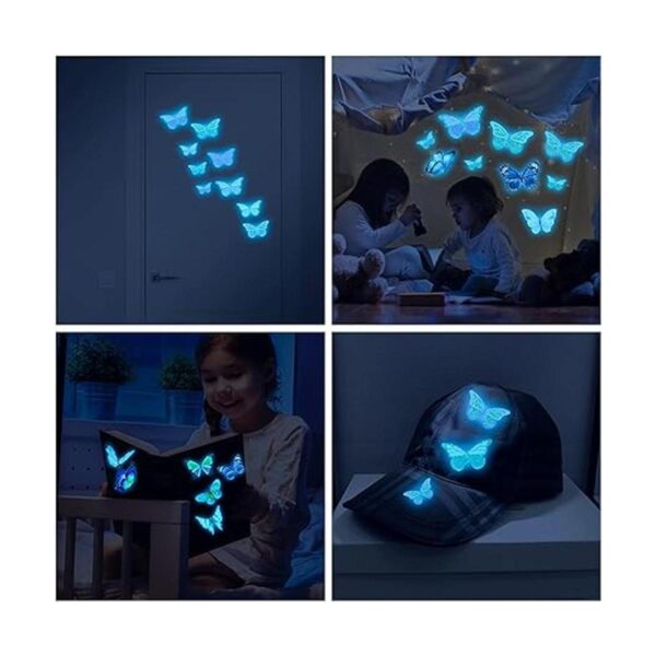 Calcomanías de pared de mariposa brillante 58 calcomanías