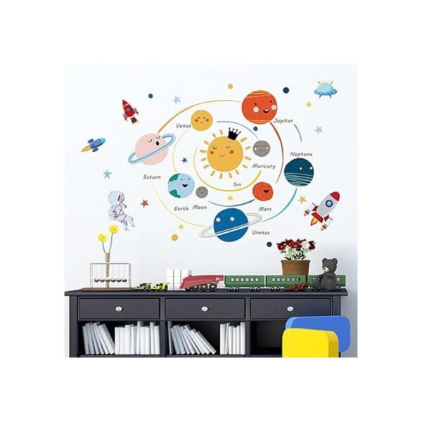 Calcomanías de pared de planeta para habitación de niños