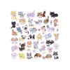 Calcomanías para gatos y perros 4 hojas diferentes para_1
