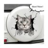 Calcomanías de vinilo para auto y gato calcomanías para