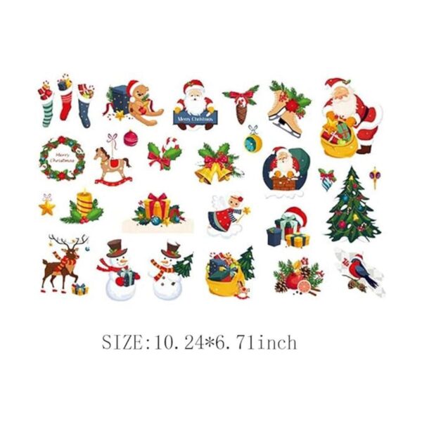 Calcomanías de transferencia para planchar de Navidad_5