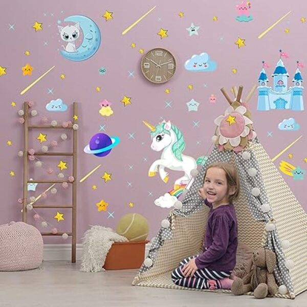 Calcomanías de unicornio que brillan en la oscuridad 206