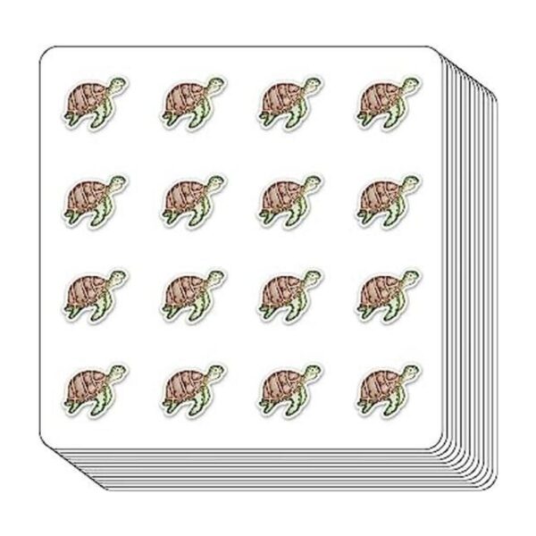 Calcomanías planificadoras de tortuga 0.5 pulgadas para_1