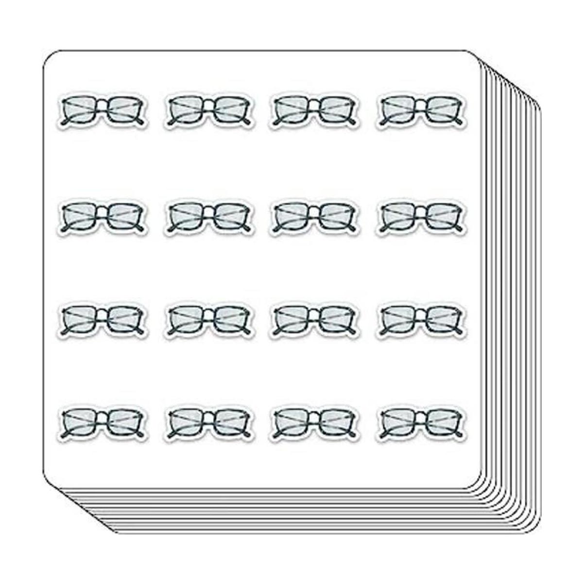 Calcomanías planificadoras de gafas 0.5 pulgadas álbumes