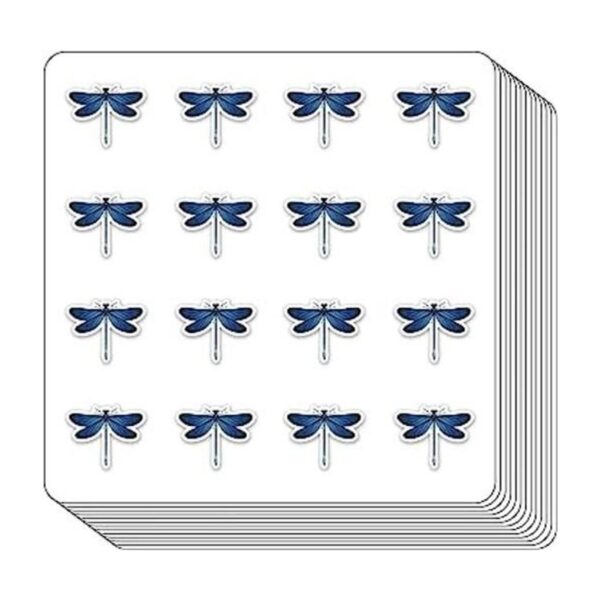 Calcomanías para planificar libélula de 0.5 pulgadas para_1