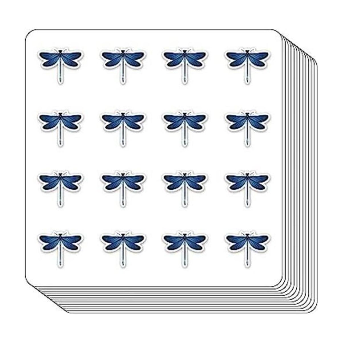 Calcomanías para planificar libélula de 0.5 pulgadas para