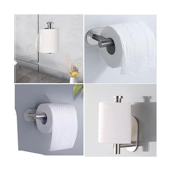Calegency Soporte para papel higiénico autoadhesivo o