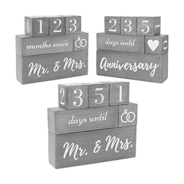 Calendario de cuenta regresiva de boda regalo de_1