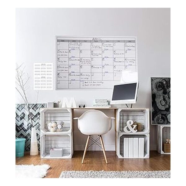 Calendario mensual de pizarra blanca laminada jumbo de_2