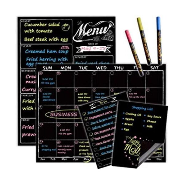 Calendario mensual magnético de pizarra Juego combinado_1