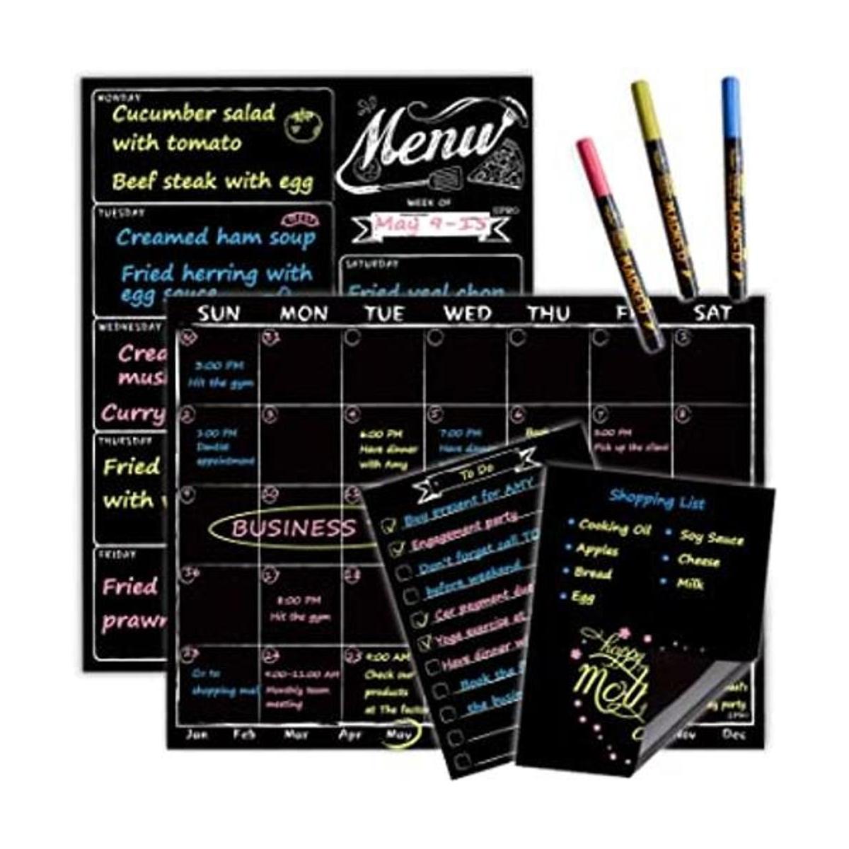 Calendario mensual magnético de pizarra Juego combinado