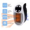 Calentador de espacio programable con pantalla LED salida