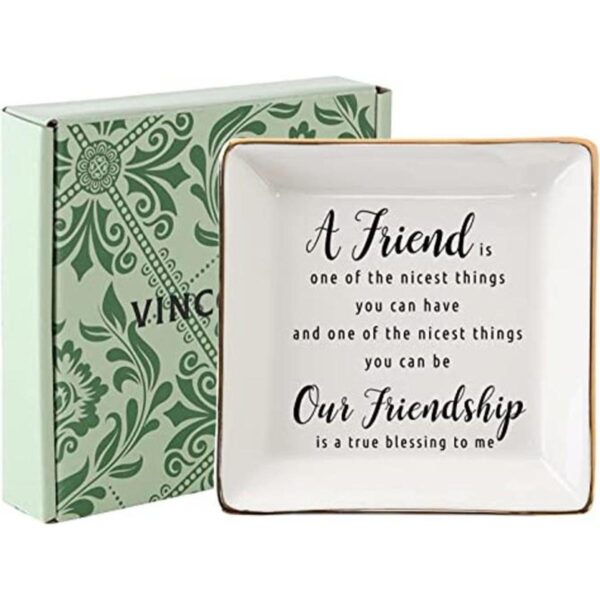 VINCOMIC Regalos de amistad para mujer plato decorativo_1