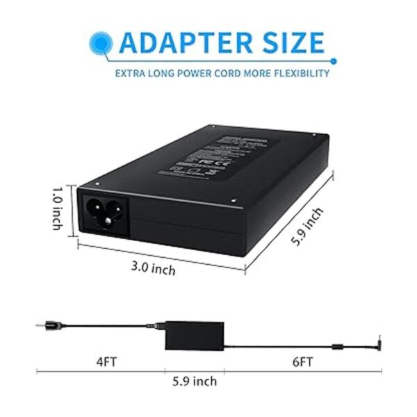 VHBW Adaptador de corriente HP de 120 W cargador de_3