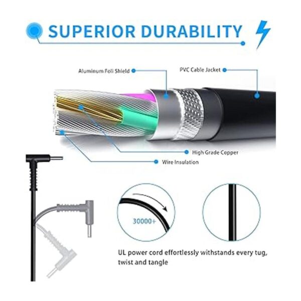 VHBW Adaptador de corriente HP de 120 W cargador de_2