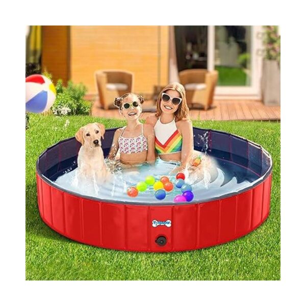 VHANVER Bañera plegable de plástico duro para mascotas_6