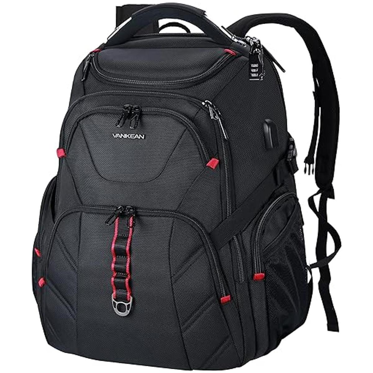 VANKEAN Mochila de viaje para laptop de 17.3 pulgadas