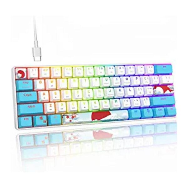 Ussixchare Teclado de 60 mecánico RGB con cable 60_1