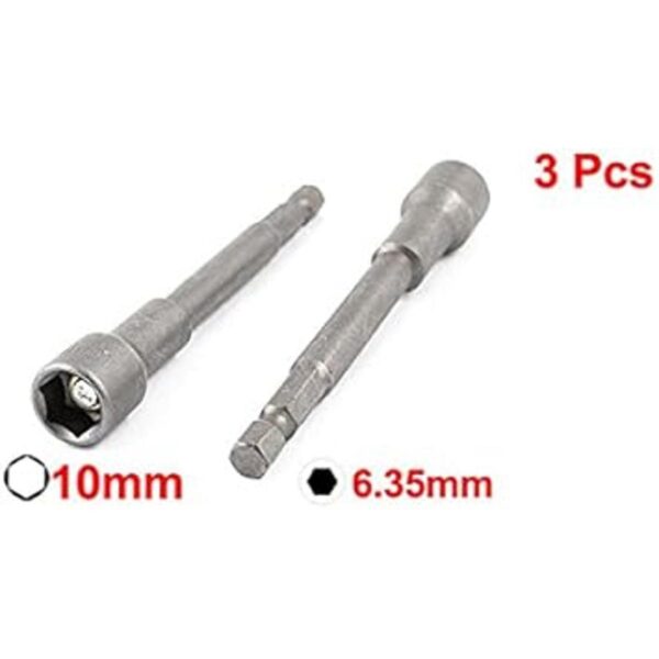 Uxcell Imán Hex Socket Nut Setter Conductor 10 mm x 100_2