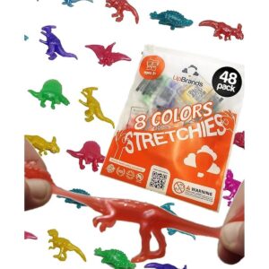 UpBrands Juego de 48 dinosaurios elásticos de 2 12_1