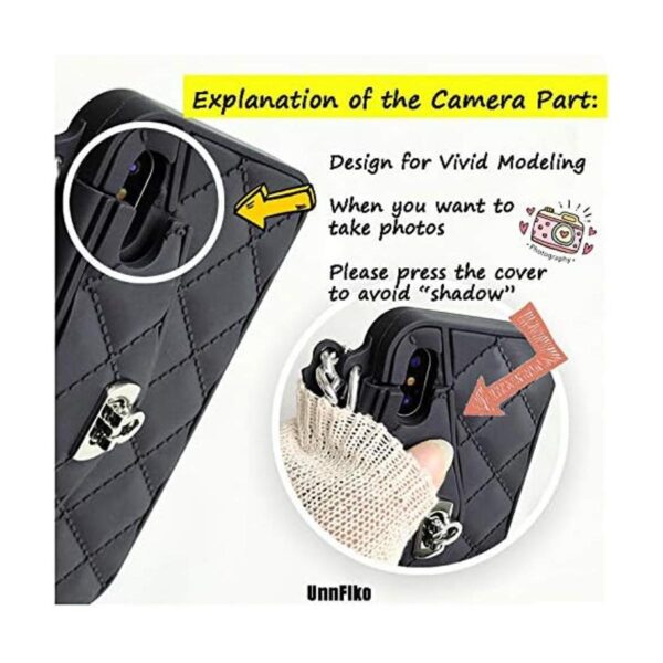 UnnFiko Funda tipo cartera compatible con iPhone 13 Pro_5