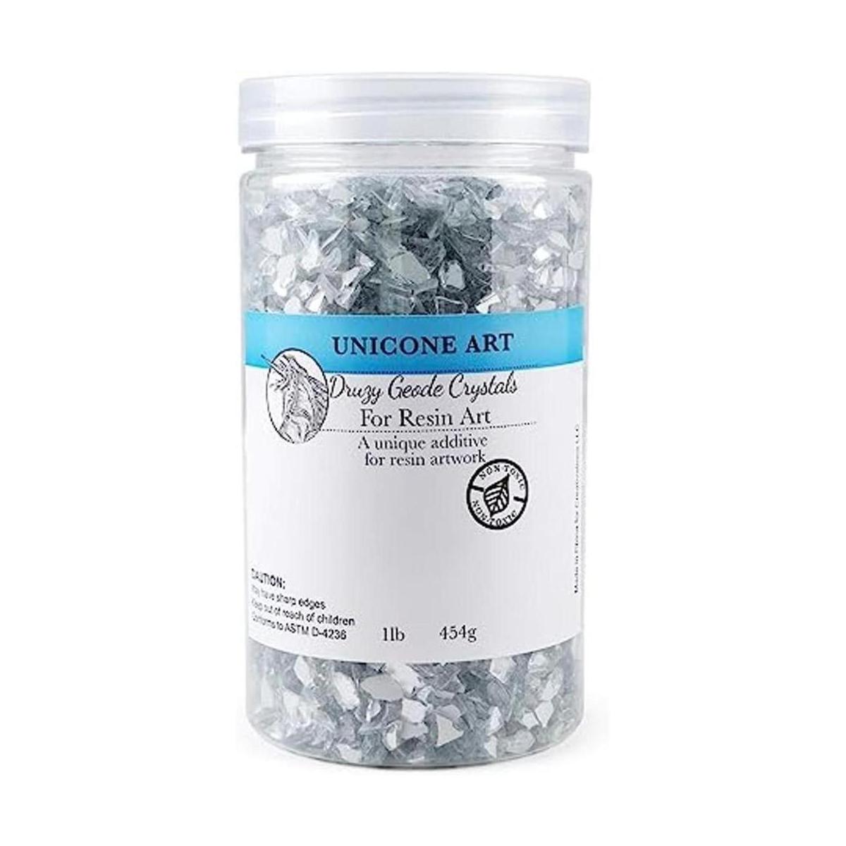 Unicone Art cristal triturado de geoda para arte con