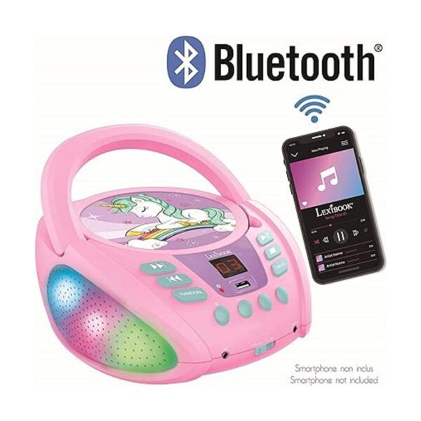 Unicornio Reproductor de CD Bluetooth para niños_5