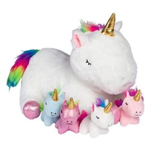 Unicornio de peluche para niñas de 3 4 5 6 7 8 años; mamá_1