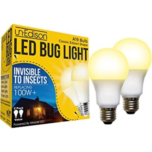 UnEdison Luz LED A19 para insectos Reemplaza 100 W