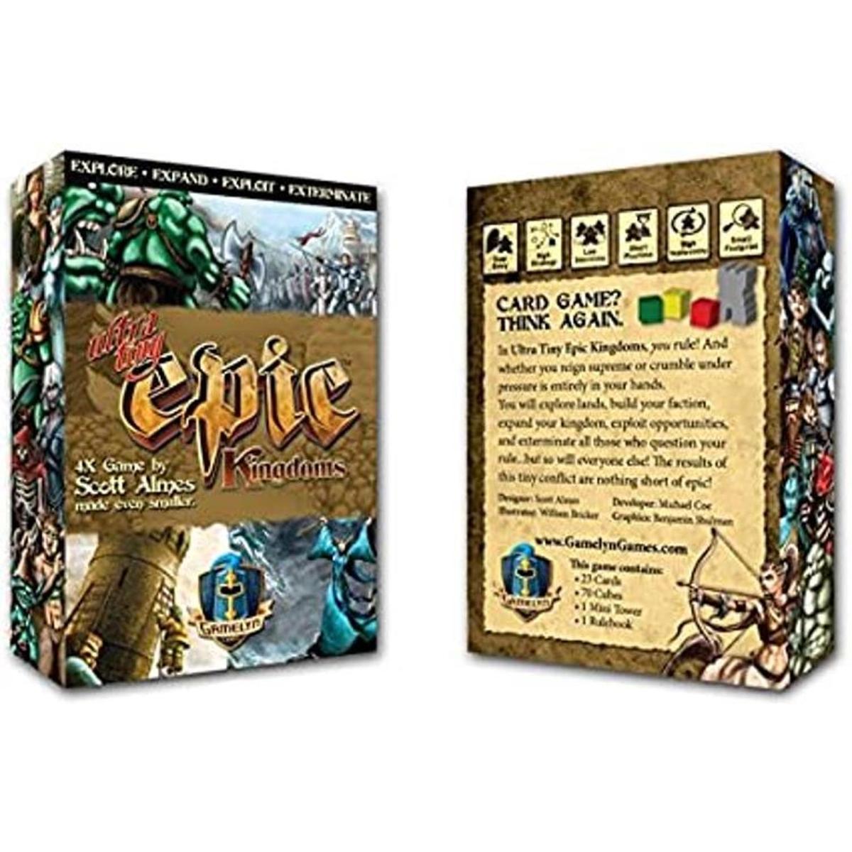 UltraTiny Epic Kingdoms juego de mesa de bolsillo.