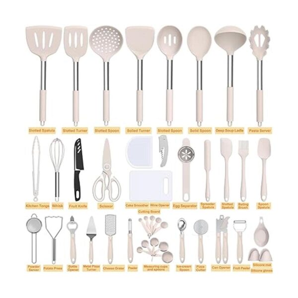 Umite Chef Juego de utensilios de cocina de silicona 43_2