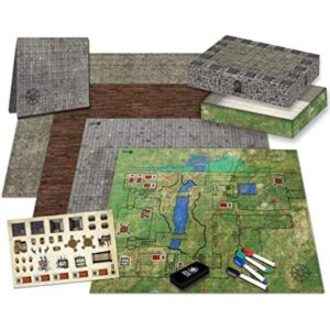 Ultimate Battle Grid Tapete cuadrado de borrado en seco_1