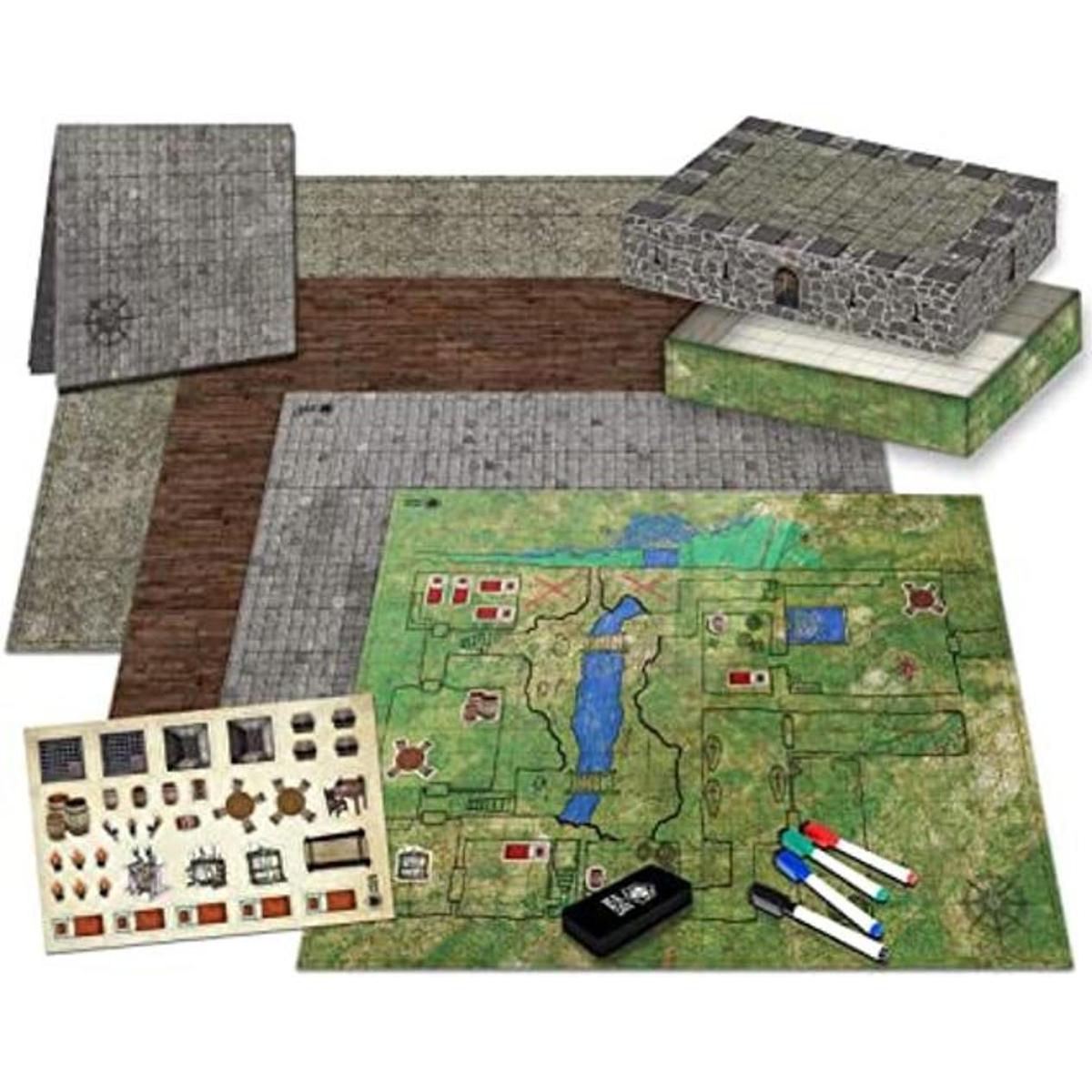 Ultimate Battle Grid Tapete cuadrado de borrado en seco