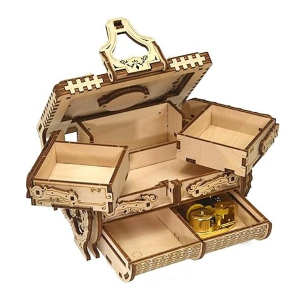 Uguter Rompecabezas de madera 3D caja de joyería_3