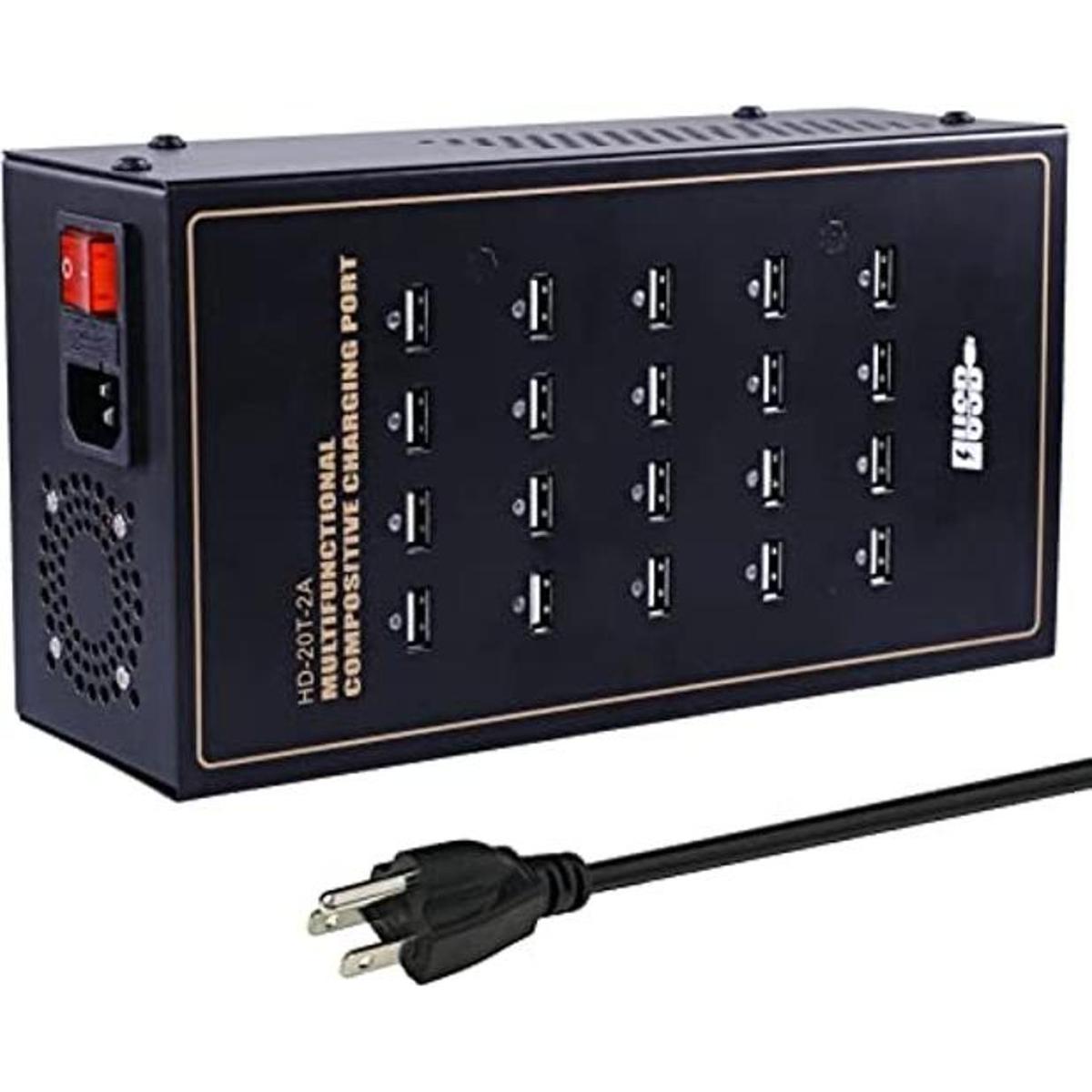 USB Charging StationCinlinso 20 Port 200W40A Multiple
