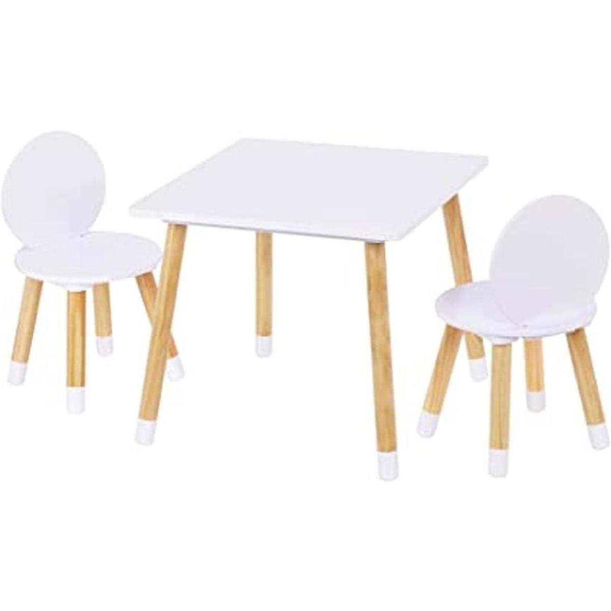 UTEX Juego de mesa para niños con 2 sillas para niños
